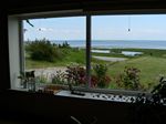 Blick aus dem Wohnzimmer &uuml;ber den Fjord